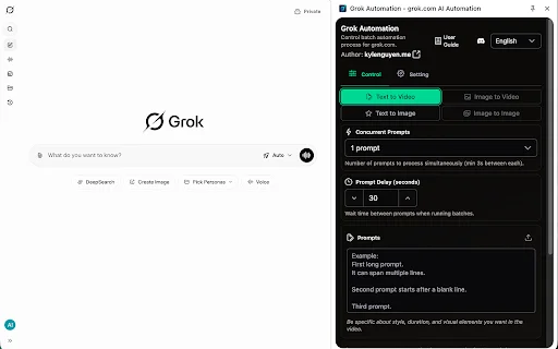 Grok Automation – Auto Grok Generator Terbaik & Efisien - Screenshot 1