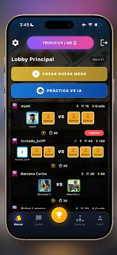 Download Truco Argentino y Uruguayo – Main Truco Online Gratis - Screenshot 1