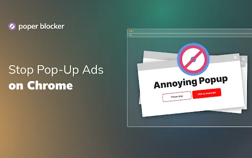 Download Poper Blocker Chrome – Blokir Iklan & Popup Gratis - Screenshot 1