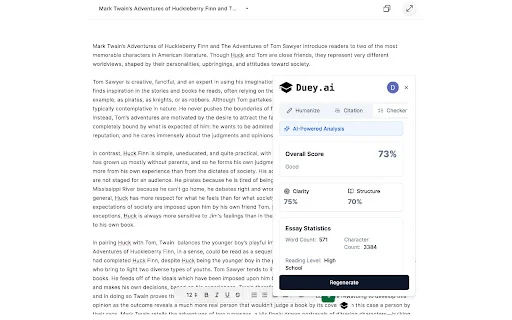 Duey.ai Humanizer: Auto Typer & Penulis AI untuk Google Docs - Screenshot 4