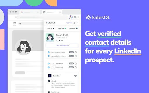 Download SalesQL Terbaru – Cari Email B2B LinkedIn Gratis - Screenshot 1