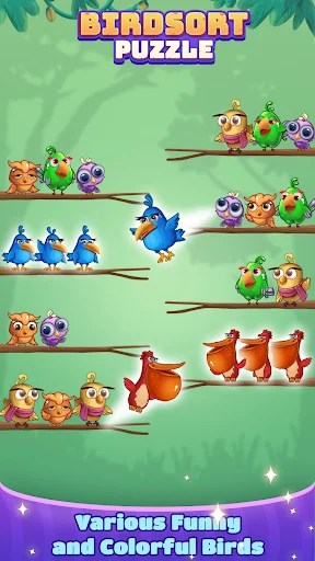 Download Bird Sort: Color Puzzle Master Terbaru – Game Asah Otak - Screenshot 7