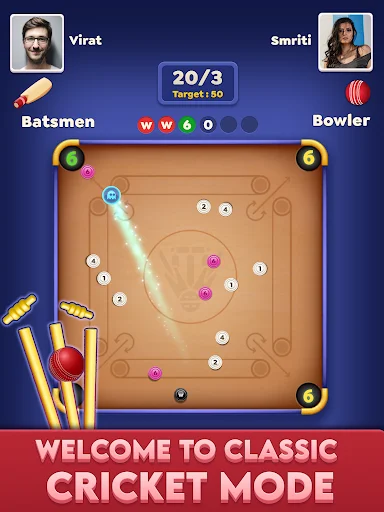 Download Carrom Cricket: Disc Pool Game – Main Carrom Seru Online - Screenshot 11