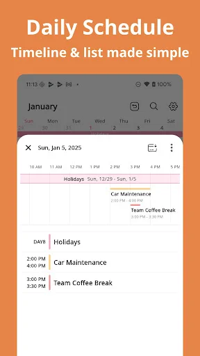 Download Simple Calendar: Clean&Minimal Terbaru – Jadwal Mudah - Screenshot 4
