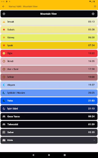 Download Türkiye Takvimi Terbaru – Jadwal Salat & Kiblat Akurat - Screenshot 15