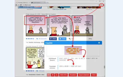 Download Copyfish OCR Gratis – Ekstrak Teks dari Gambar & Video - Screenshot 2