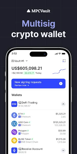 Download MPCVault Multisig Wallet Terbaru – Dompet Kripto Aman - Screenshot 1