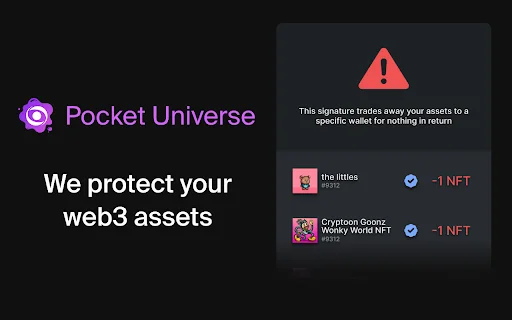 Pocket Universe: Amankan Aset Kripto Anda dari Penipuan Web3 - Screenshot 1
