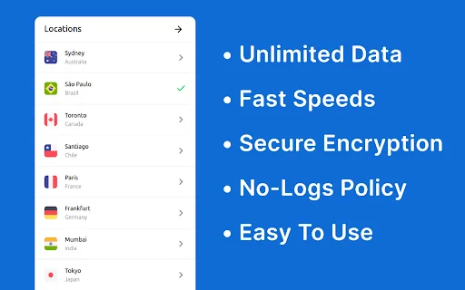 Download 1VPN Gratis – VPN Proxy Cepat & Aman untuk Chrome - Screenshot 2