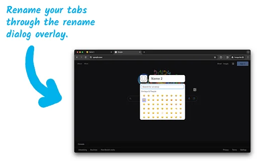 Tab Renamer: Ubah Judul & Favicon Tab Browser Jadi Mudah - Screenshot 1