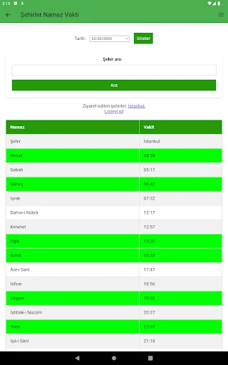Download Türkiye Takvimi Terbaru – Jadwal Salat & Kiblat Akurat - Screenshot 19