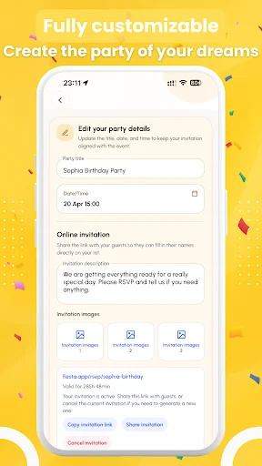 Download Fiesta: Party Invitation Plan Terbaru – Undangan Digital - Screenshot 4