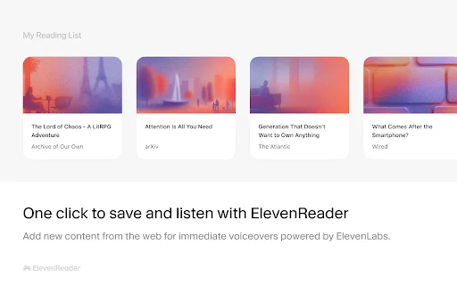 ElevenReader: Ubah Teks Jadi Audio AI Alami – Unduh Gratis - Screenshot 2