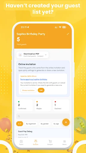 Download Fiesta: Party Invitation Plan Terbaru – Undangan Digital - Screenshot 1
