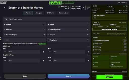 Download FC 26 Sniping Bot Gratis – Dapatkan Jutaan Koin! - Screenshot 1