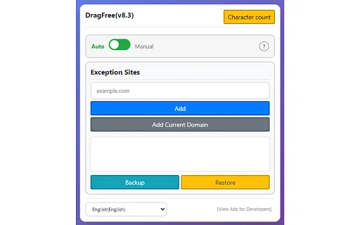 DragFree: Aktifkan Klik Kanan & Drag di Semua Situs Web - Screenshot 2