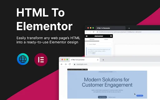 Download HTML To Elementor Terbaru – Ubah HTML ke Widget Gratis - Screenshot 1