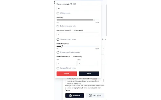 Duey.ai Humanizer: Auto Typer & Penulis AI untuk Google Docs - Screenshot 3