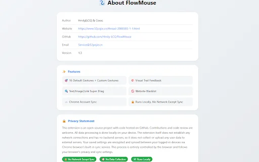 FlowMouse: Ekstensi Mouse Gesture Chrome Terbaik & Privasi - Screenshot 4