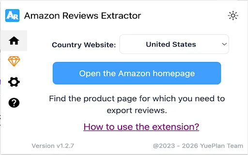 Unduh Amazon Reviews Extractor Terbaru – Ekstrak Data Gratis - Screenshot 1