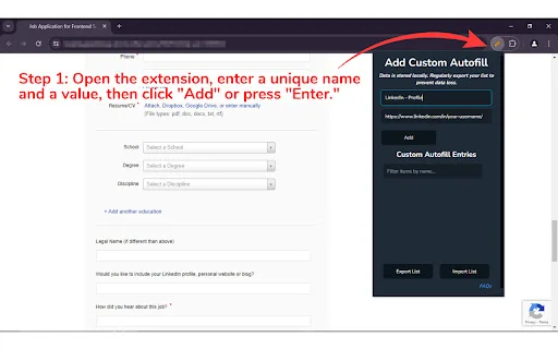 Easy Custom Autofill: Isi Formulir Lebih Cepat & Praktis - Screenshot 1