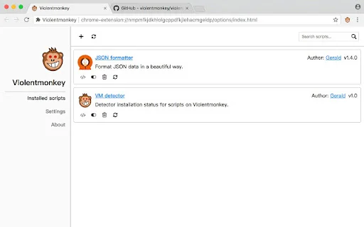Download Violentmonkey BETA Terbaru – Manajer Userscript Gratis - Screenshot 1