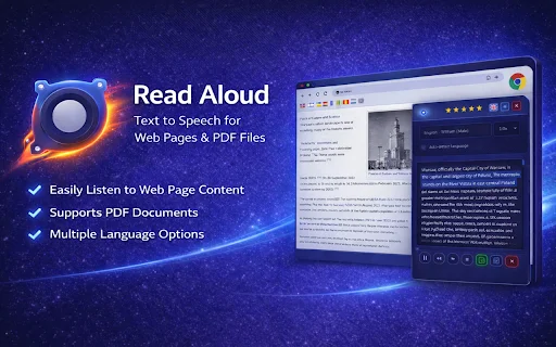 Download Read Aloud Chrome – Ubah Teks Jadi Suara Gratis - Screenshot 1