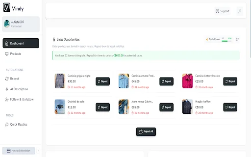 Download Vindy Vinted Terbaru – Optimasi Penjualan Anda Gratis - Screenshot 1