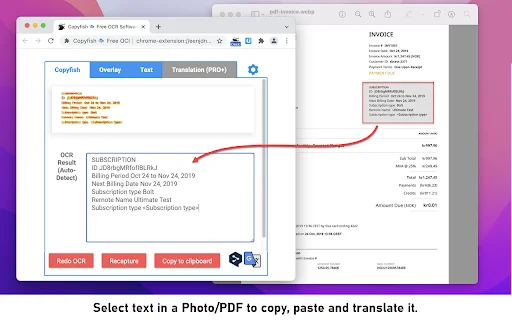 Download Copyfish OCR Gratis – Ekstrak Teks dari Gambar & Video - Screenshot 3