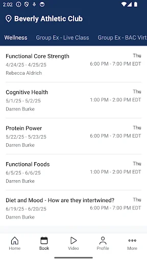 Download Beverly Athletic Club – Jadwal Kelas Fitness Praktis - Screenshot 3