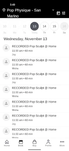 Download Pop Physique Terbaru – Booking Kelas Fitness Mudah - Screenshot 2