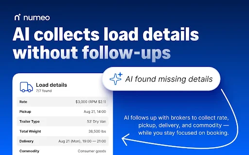 Download Numeo Spot Terbaru – Ekstensi AI Dispatcher DAT - Screenshot 2