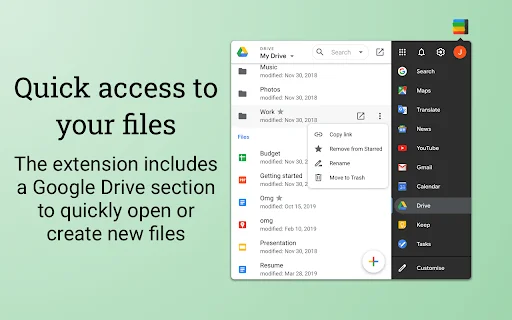 Download Black Menu for Google – Akses Cepat Semua Layanan Google - Screenshot 3