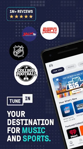 Download TuneIn Radio Terbaru – Dengarkan Musik & Berita Global - Screenshot 1