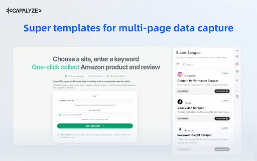 Capalyze: Web Scraper AI Terbaik – Ubah Data Website ke Excel - Screenshot 3