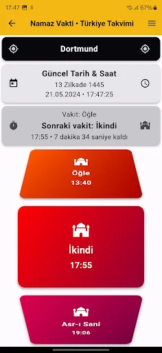 Download Türkiye Takvimi Terbaru – Jadwal Salat & Kiblat Akurat - Screenshot 2