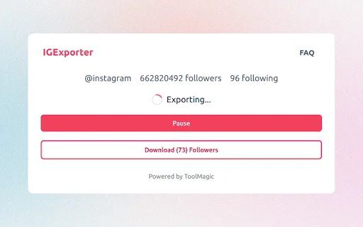 Ekspor Followers Instagram ke Excel – IExporter Tool Terbaru - Screenshot 2