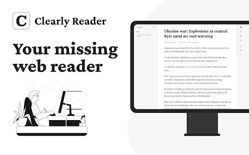 Download Clearly Reader Terbaru – AI Assistant & Mode Baca - Screenshot 1