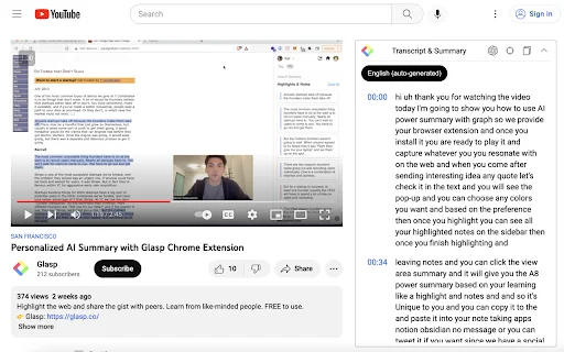 YouTube Summary with ChatGPT: Ringkasan Video AI Gratis - Screenshot 2