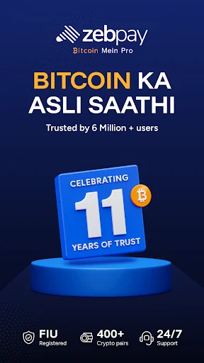 Download ZebPay Terbaru – Aplikasi Trading Bitcoin & Kripto Aman - Screenshot 1