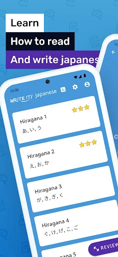 Download Write It! Japanese Terbaru – Belajar Hiragana & Katakana - Screenshot 1