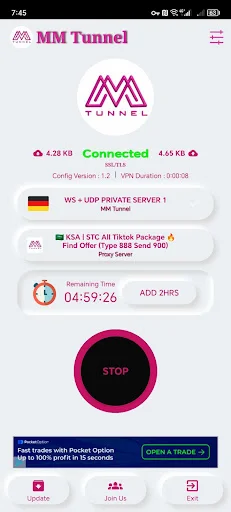Download MM Tunnel Terbaru – VPN Cepat & Aman Gratis - Screenshot 3