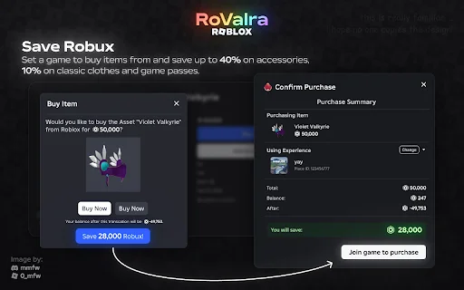 Download RoValra Terbaru – Ekstensi Roblox Gratis Terbaik - Screenshot 2