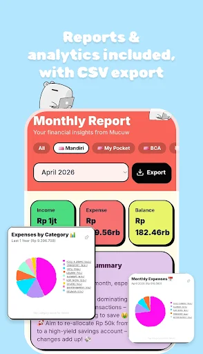 Download Mucuans Gen Z Money Manager Terbaru – Atur Keuangan Seru - Screenshot 6