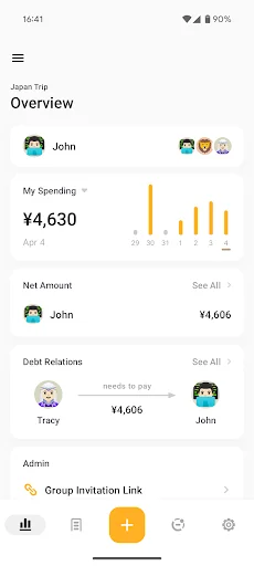 Download Bill Bear Terbaru – Aplikasi Berbagi Pengeluaran Gratis - Screenshot 1