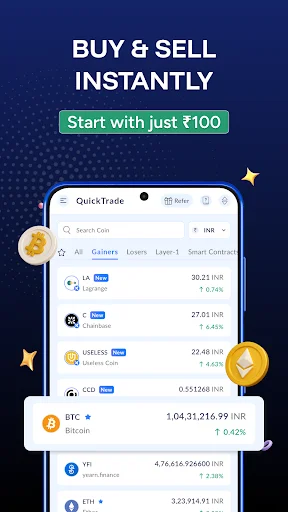 Download ZebPay Terbaru – Aplikasi Trading Bitcoin & Kripto Aman - Screenshot 5
