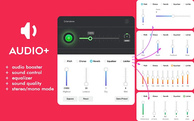 Download Volume Booster Chrome – Pengeras Suara Bass Terbaik - Screenshot 1