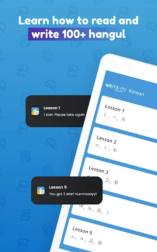 Download Write It! Korean Terbaru – Belajar Menulis Hangul Gratis - Screenshot 6