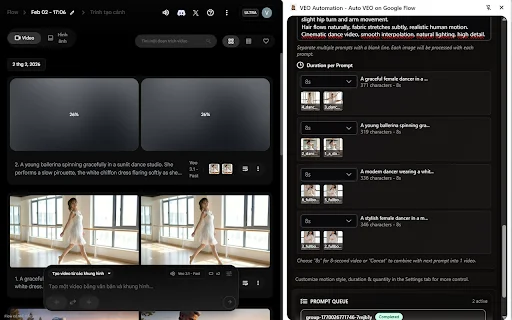 VEO Automation Terbaru – Auto VEO & Nano Banana Google Flow - Screenshot 2