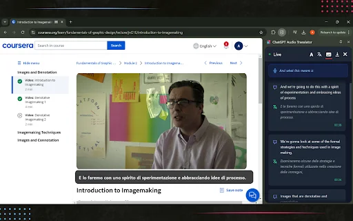 ChatGPT Audio Translator: Transkripsi & Terjemahan Real-Time - Screenshot 4